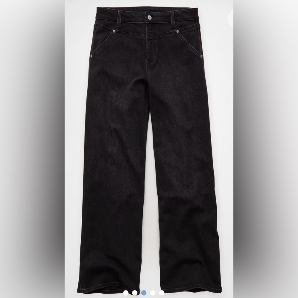 AE Dreamy Drape Stretch Super High-Waisted Baggy Wide-Leg Jean